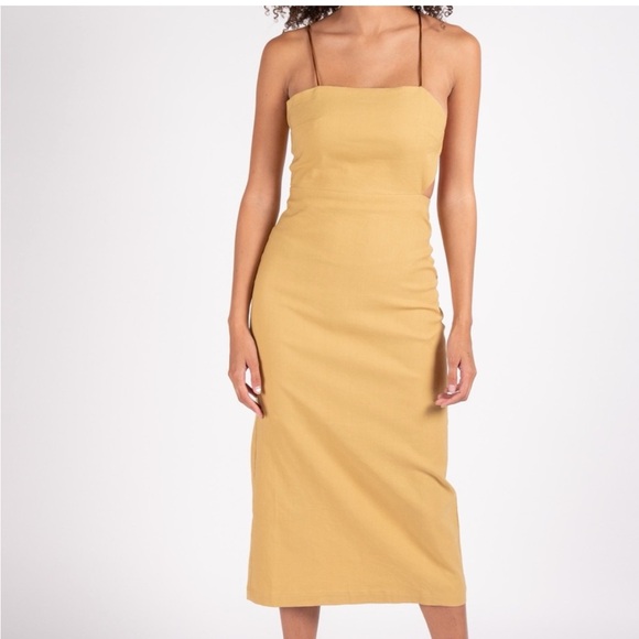 Paloma Wool Tiffany Dress 40/m/l  Yellow Beige - Picture 4 of 9